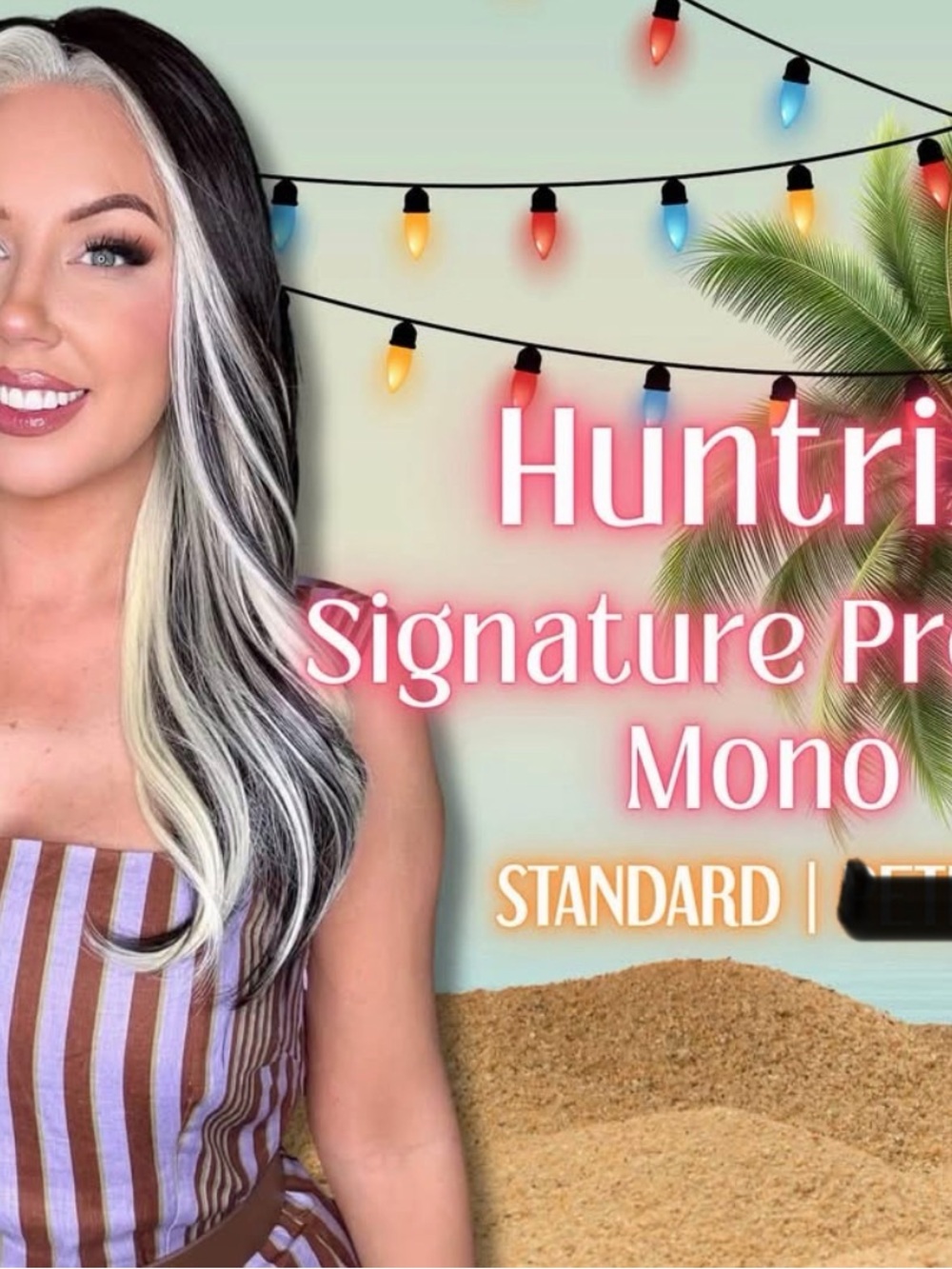 Huntrix Signature Pre Cut Mono Standard Wig by Chelsea Smith Crowns BNWT